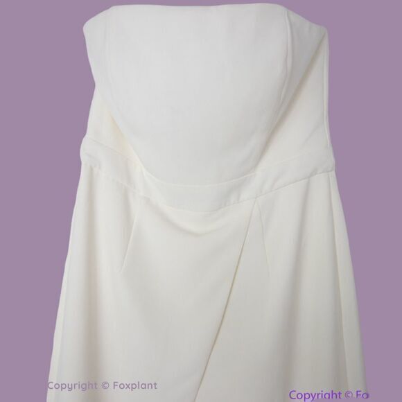 NEW White House Black Market‎ Convertible Strapless Split-Leg Jumpsuit, 00 - Picture 5 of 16